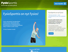 Tablet Screenshot of fysiosporttis.fi